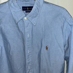 Ralph Lauren Men's Light Blue Button Down Shirt